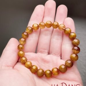 Thạch Anh Tóc Đồng Đồng Trục