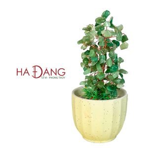 Bình Hoa Tài Lộc Thạch Anh Xanh