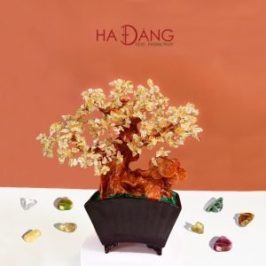 Cây Tài Lộc Thạch Anh Vàng Đồng Tiền